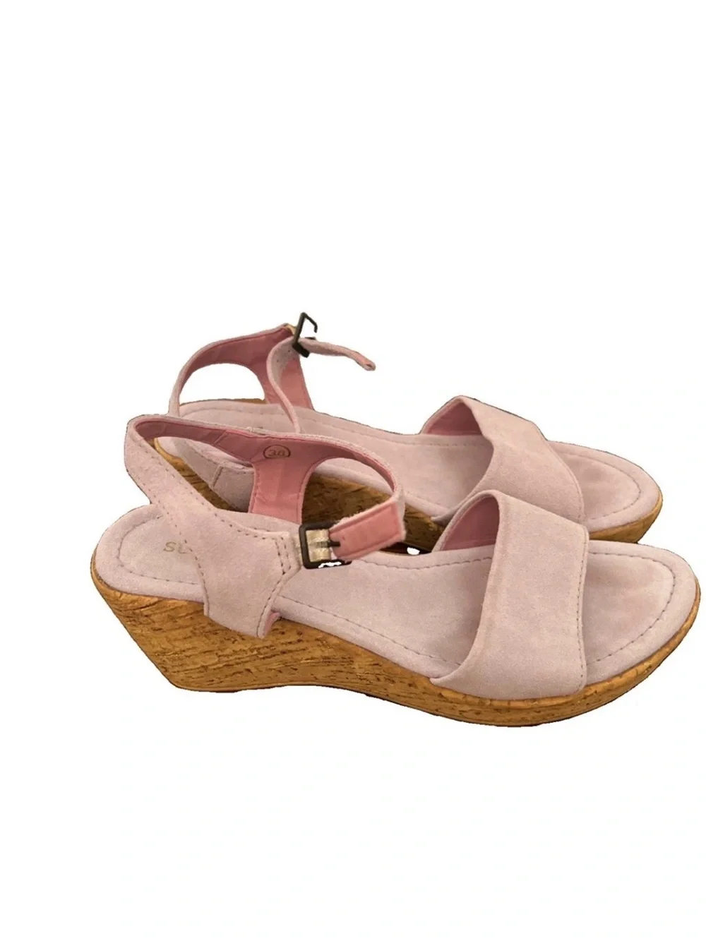 Sundance Pale lavender Suede women’s Ankle-Strap Sandals Sz.38